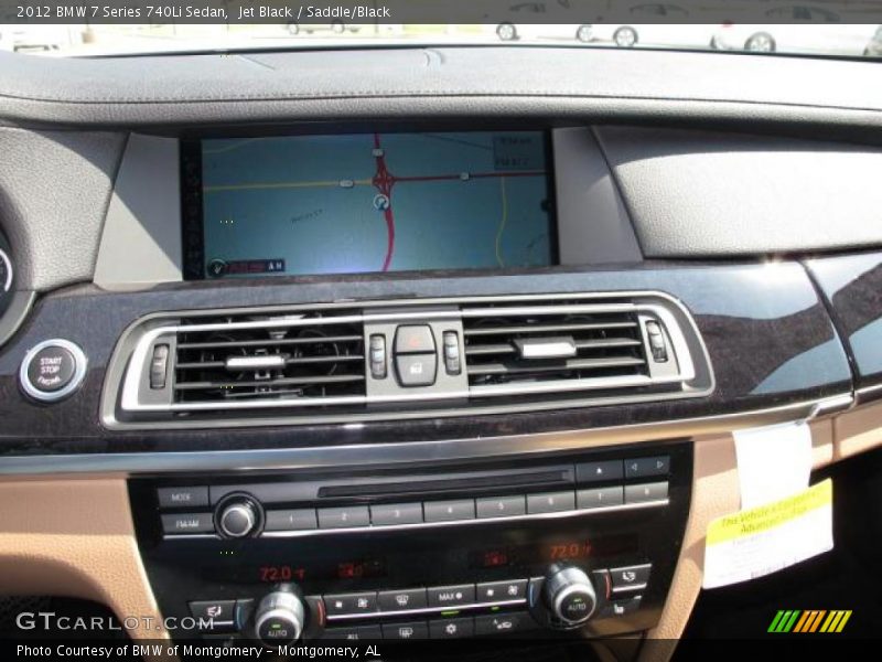 Jet Black / Saddle/Black 2012 BMW 7 Series 740Li Sedan