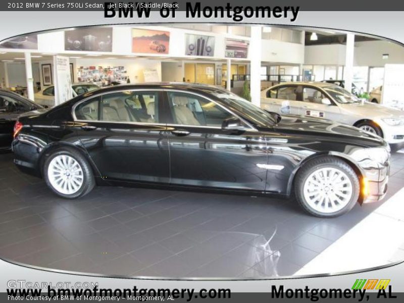 Jet Black / Saddle/Black 2012 BMW 7 Series 750Li Sedan