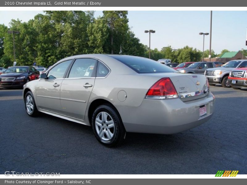 Gold Mist Metallic / Ebony 2010 Chevrolet Impala LS