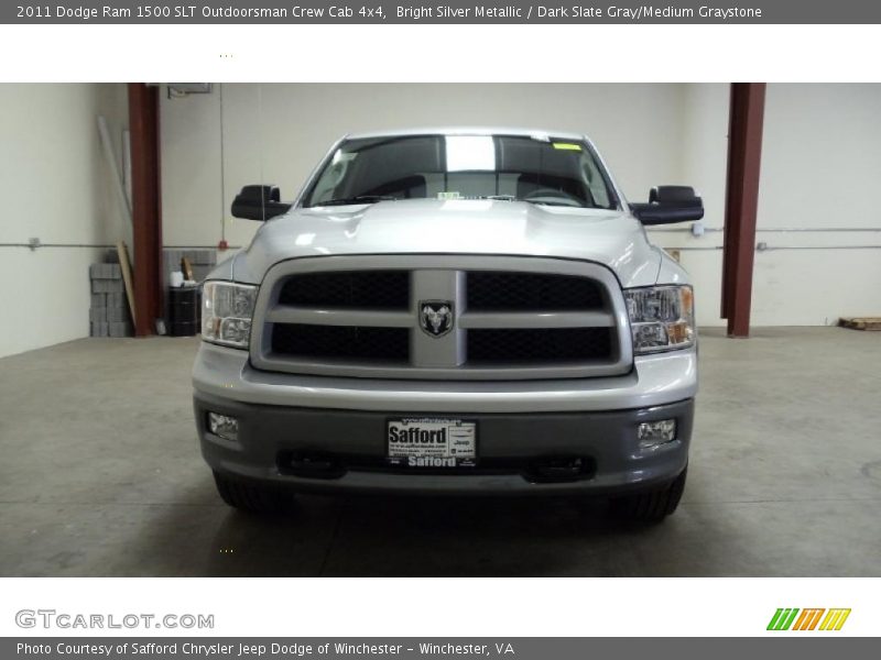 Bright Silver Metallic / Dark Slate Gray/Medium Graystone 2011 Dodge Ram 1500 SLT Outdoorsman Crew Cab 4x4