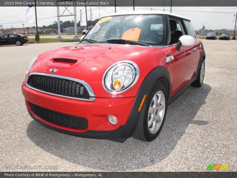 Chili Red / Grey/Carbon Black 2010 Mini Cooper S Hardtop