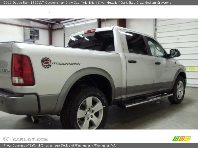 Bright Silver Metallic / Dark Slate Gray/Medium Graystone 2011 Dodge Ram 1500 SLT Outdoorsman Crew Cab 4x4