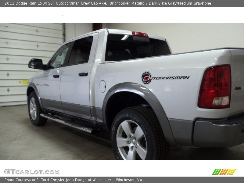 Bright Silver Metallic / Dark Slate Gray/Medium Graystone 2011 Dodge Ram 1500 SLT Outdoorsman Crew Cab 4x4