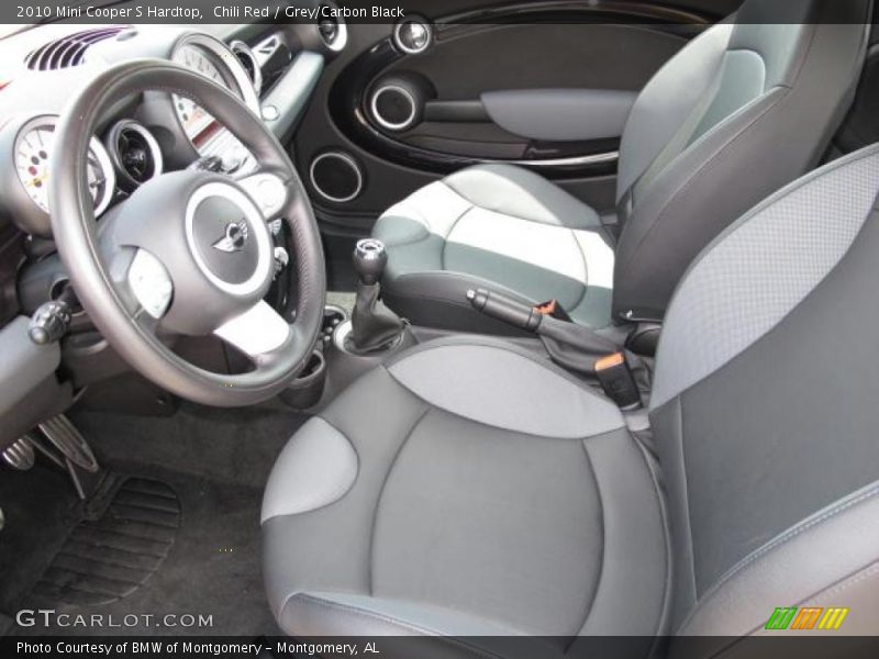  2010 Cooper S Hardtop Grey/Carbon Black Interior