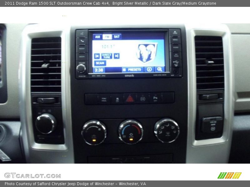 Bright Silver Metallic / Dark Slate Gray/Medium Graystone 2011 Dodge Ram 1500 SLT Outdoorsman Crew Cab 4x4