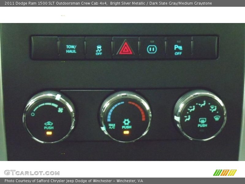 Bright Silver Metallic / Dark Slate Gray/Medium Graystone 2011 Dodge Ram 1500 SLT Outdoorsman Crew Cab 4x4