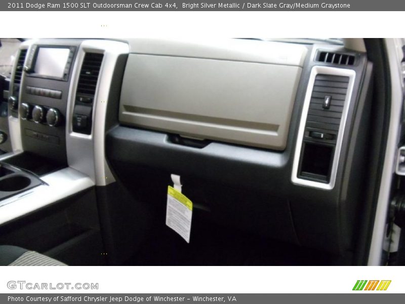 Bright Silver Metallic / Dark Slate Gray/Medium Graystone 2011 Dodge Ram 1500 SLT Outdoorsman Crew Cab 4x4