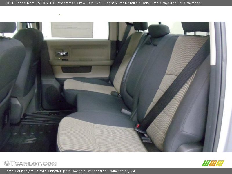 Bright Silver Metallic / Dark Slate Gray/Medium Graystone 2011 Dodge Ram 1500 SLT Outdoorsman Crew Cab 4x4