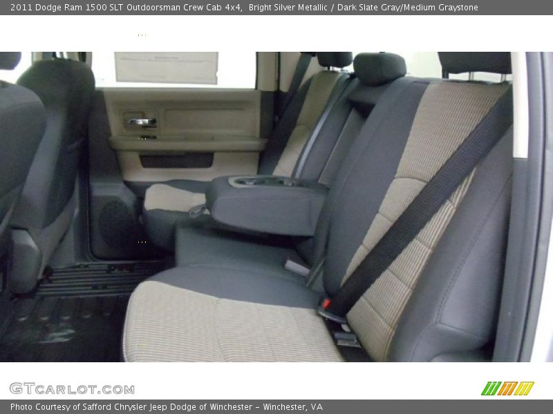 Bright Silver Metallic / Dark Slate Gray/Medium Graystone 2011 Dodge Ram 1500 SLT Outdoorsman Crew Cab 4x4