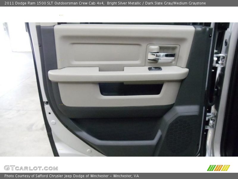 Bright Silver Metallic / Dark Slate Gray/Medium Graystone 2011 Dodge Ram 1500 SLT Outdoorsman Crew Cab 4x4