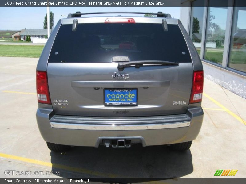 Mineral Gray Metallic / Medium Slate Gray 2007 Jeep Grand Cherokee Limited CRD 4x4