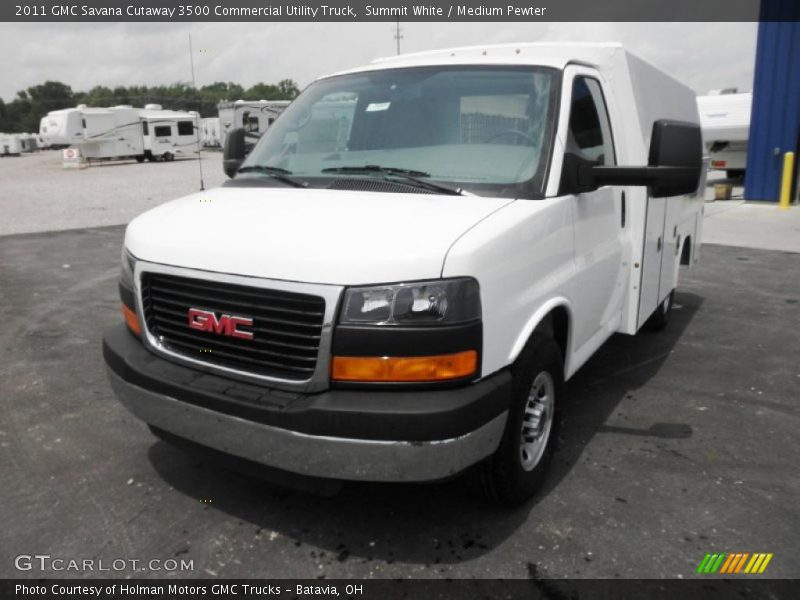 Summit White / Medium Pewter 2011 GMC Savana Cutaway 3500 Commercial Utility Truck