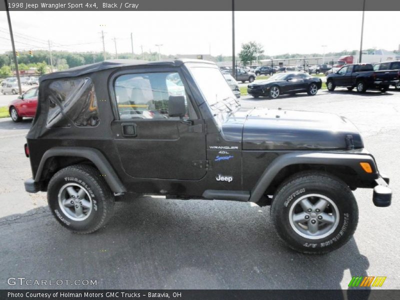 Black / Gray 1998 Jeep Wrangler Sport 4x4