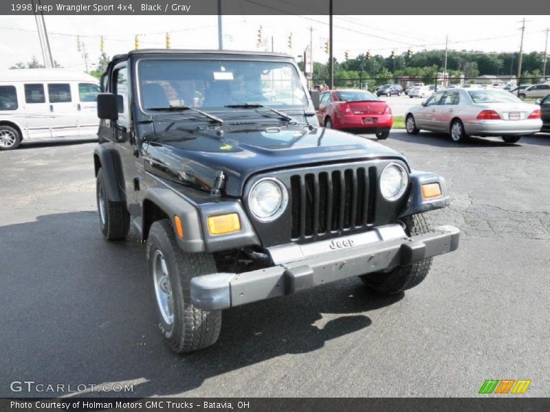 Black / Gray 1998 Jeep Wrangler Sport 4x4