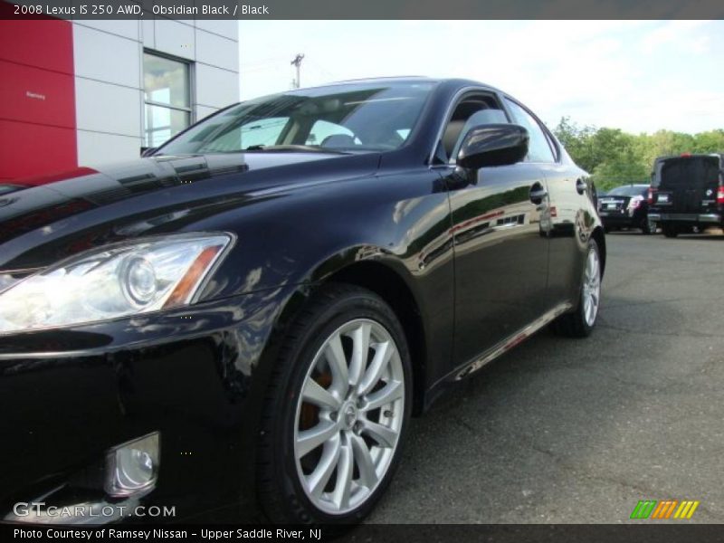 Obsidian Black / Black 2008 Lexus IS 250 AWD