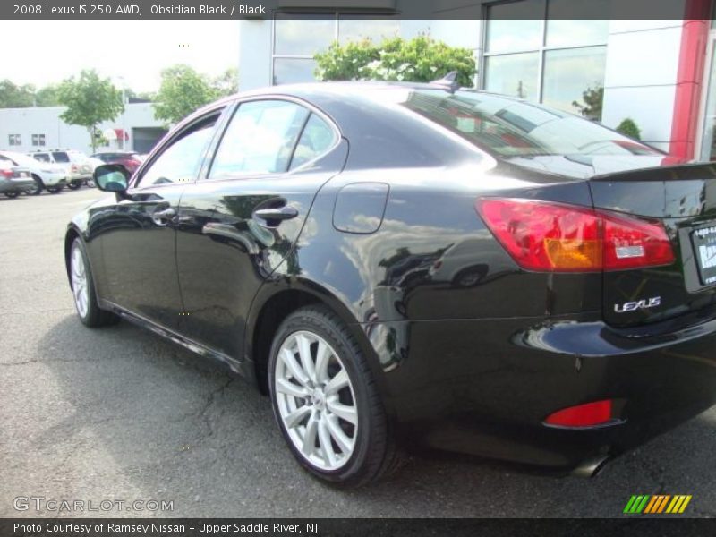 Obsidian Black / Black 2008 Lexus IS 250 AWD
