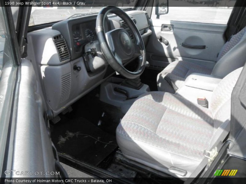 Black / Gray 1998 Jeep Wrangler Sport 4x4