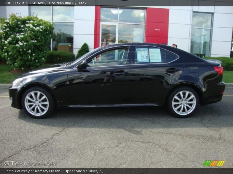 Obsidian Black / Black 2008 Lexus IS 250 AWD