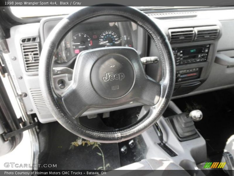 Black / Gray 1998 Jeep Wrangler Sport 4x4