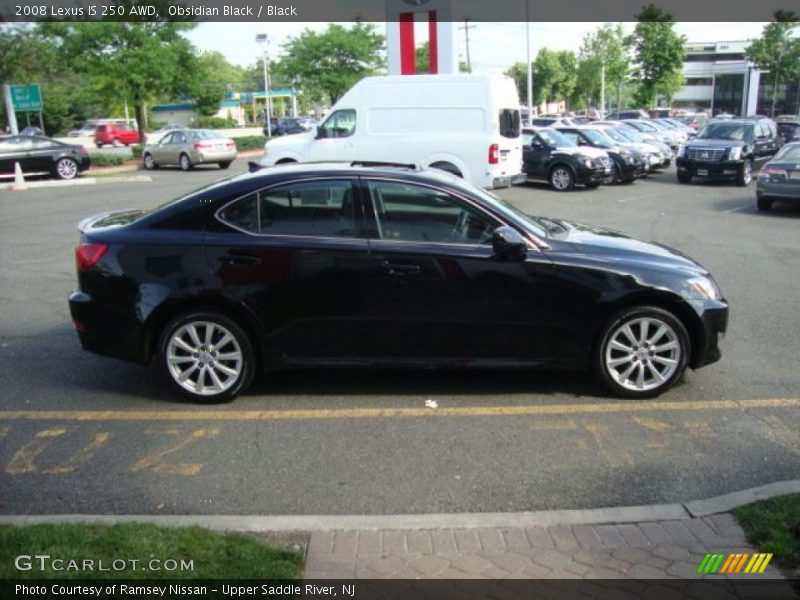 Obsidian Black / Black 2008 Lexus IS 250 AWD