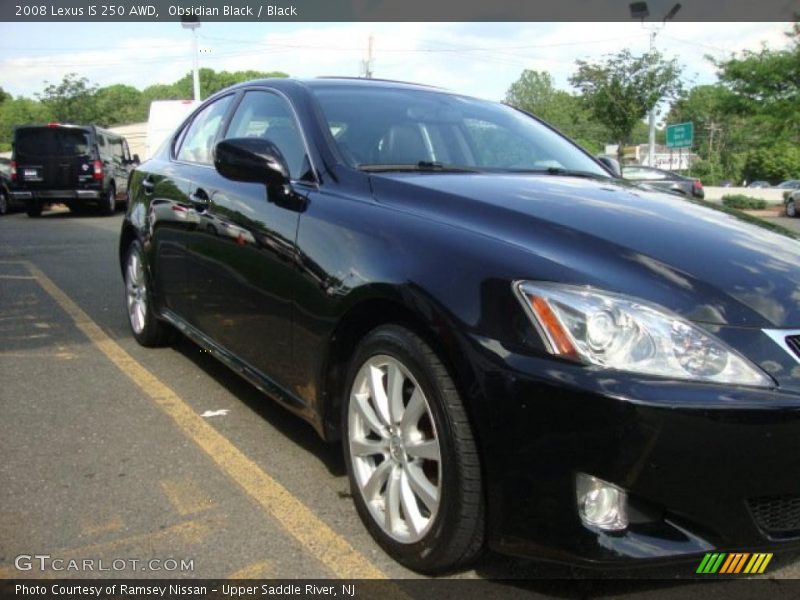 Obsidian Black / Black 2008 Lexus IS 250 AWD
