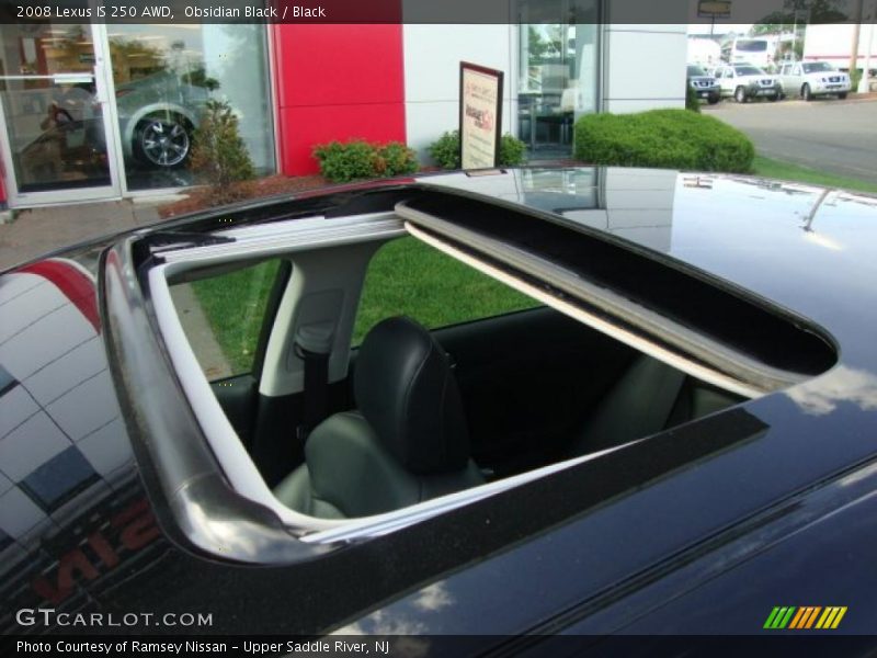 Obsidian Black / Black 2008 Lexus IS 250 AWD