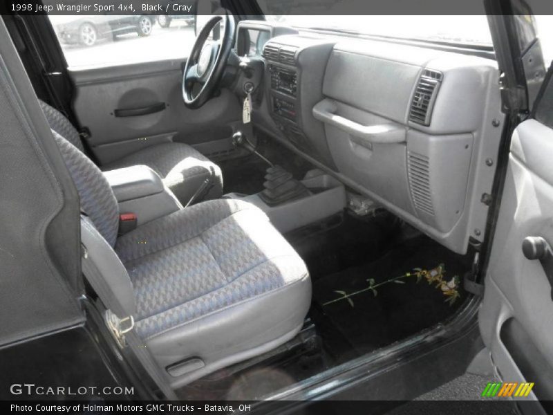 Black / Gray 1998 Jeep Wrangler Sport 4x4