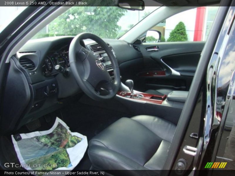 Obsidian Black / Black 2008 Lexus IS 250 AWD