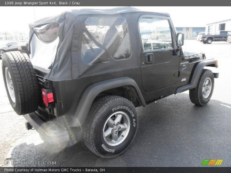 Black / Gray 1998 Jeep Wrangler Sport 4x4