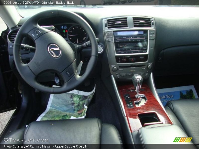 Obsidian Black / Black 2008 Lexus IS 250 AWD
