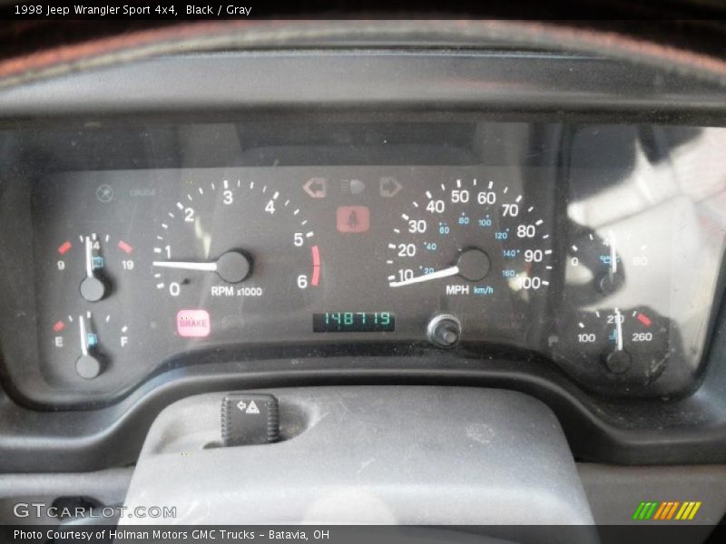 Black / Gray 1998 Jeep Wrangler Sport 4x4