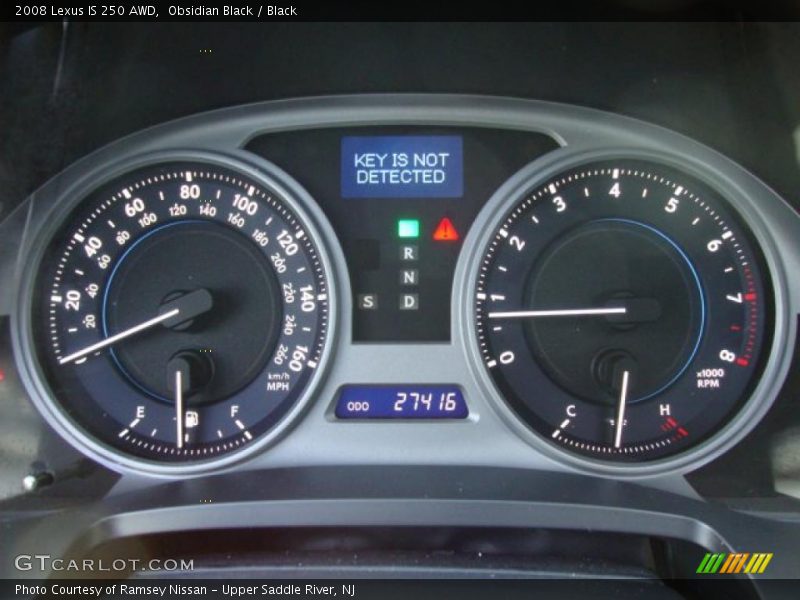 Obsidian Black / Black 2008 Lexus IS 250 AWD