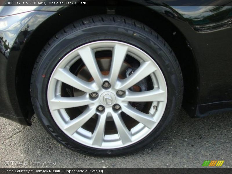 Obsidian Black / Black 2008 Lexus IS 250 AWD