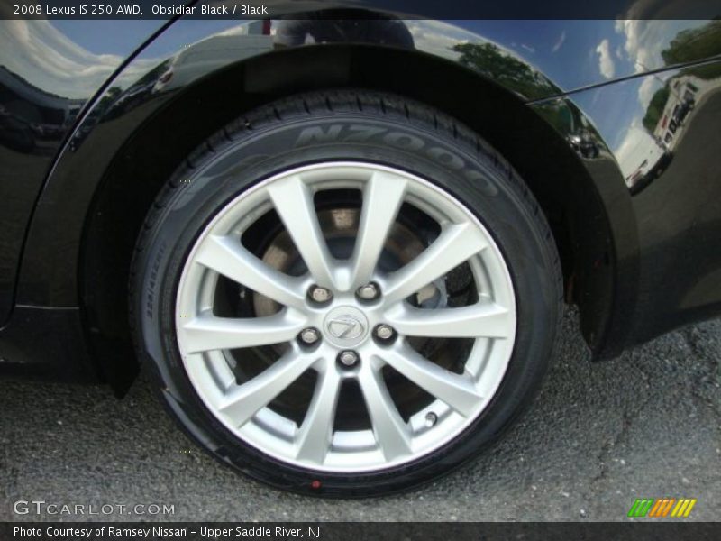 Obsidian Black / Black 2008 Lexus IS 250 AWD