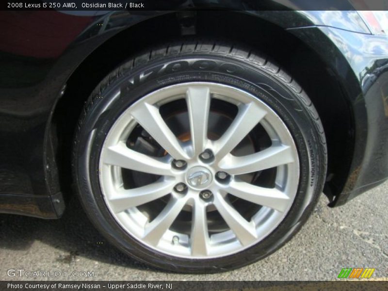 Obsidian Black / Black 2008 Lexus IS 250 AWD