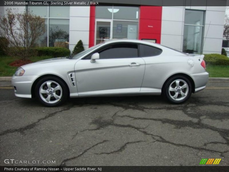 Sterling Silver Metallic / Black 2006 Hyundai Tiburon GS