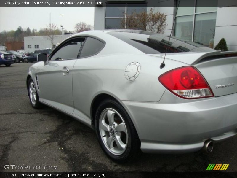 Sterling Silver Metallic / Black 2006 Hyundai Tiburon GS