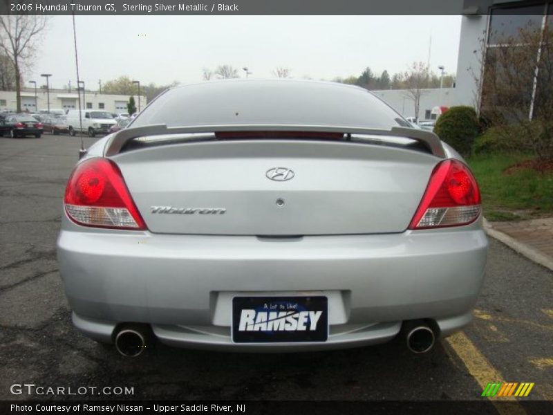 Sterling Silver Metallic / Black 2006 Hyundai Tiburon GS