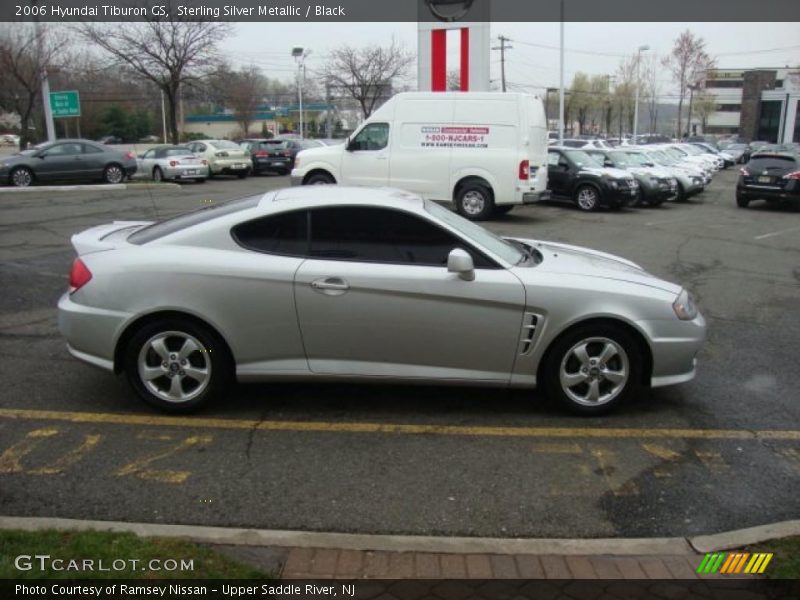 Sterling Silver Metallic / Black 2006 Hyundai Tiburon GS