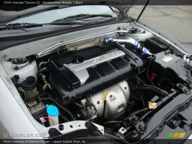 Sterling Silver Metallic / Black 2006 Hyundai Tiburon GS
