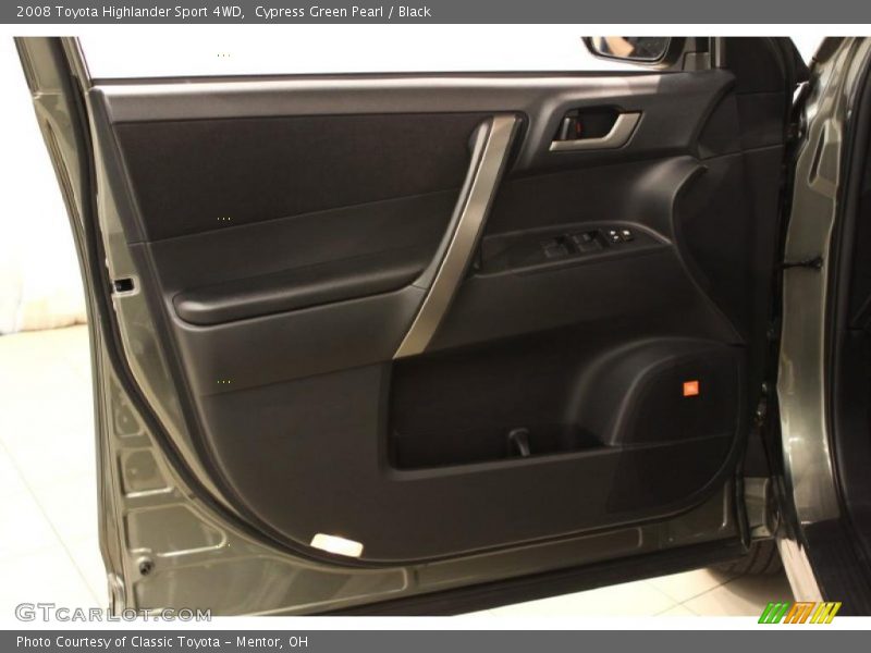 Cypress Green Pearl / Black 2008 Toyota Highlander Sport 4WD