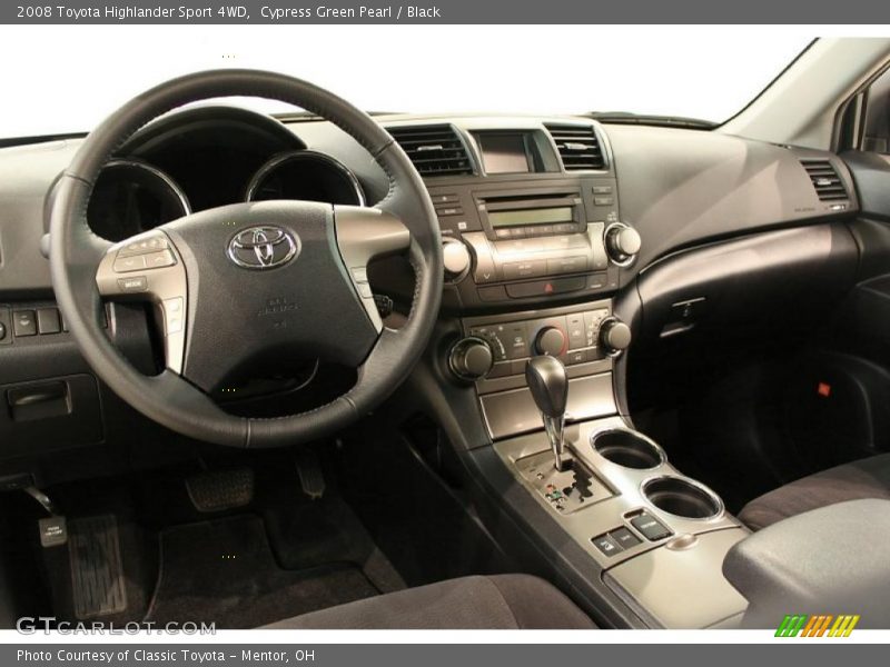 Cypress Green Pearl / Black 2008 Toyota Highlander Sport 4WD