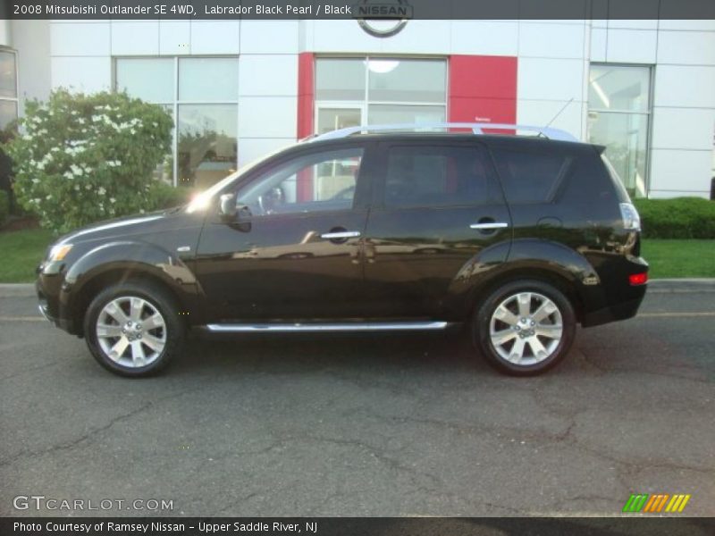 Labrador Black Pearl / Black 2008 Mitsubishi Outlander SE 4WD