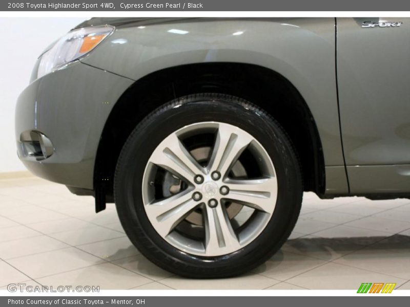 Cypress Green Pearl / Black 2008 Toyota Highlander Sport 4WD
