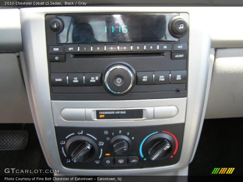 Black / Gray 2010 Chevrolet Cobalt LS Sedan