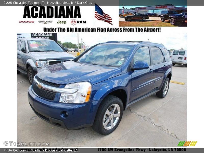 Navy Blue Metallic / Dark Gray 2008 Chevrolet Equinox LT