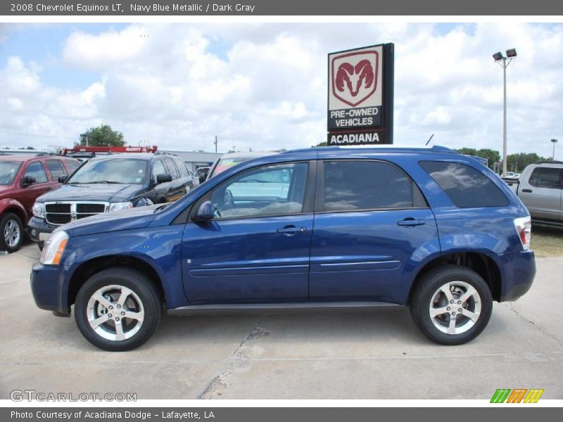 Navy Blue Metallic / Dark Gray 2008 Chevrolet Equinox LT