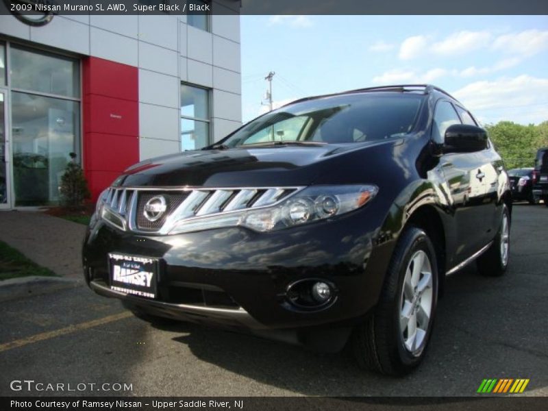 Super Black / Black 2009 Nissan Murano SL AWD