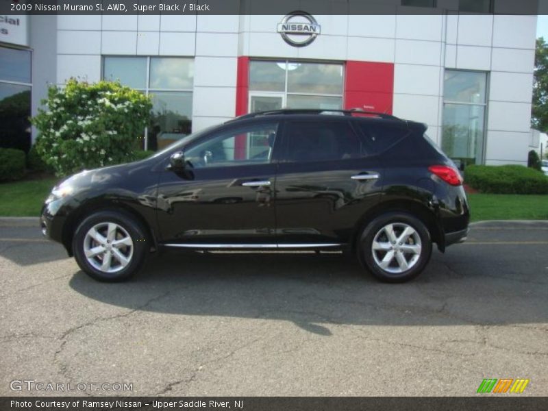 Super Black / Black 2009 Nissan Murano SL AWD