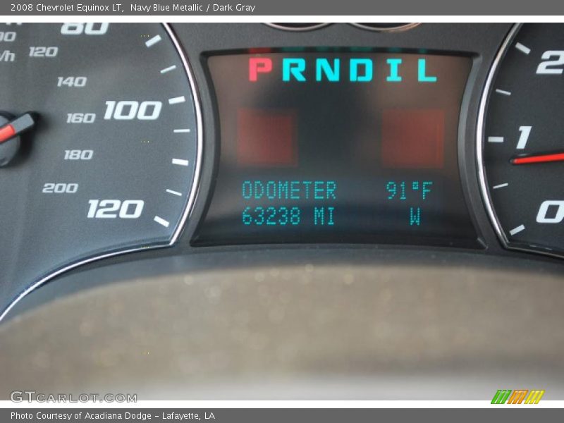 Navy Blue Metallic / Dark Gray 2008 Chevrolet Equinox LT